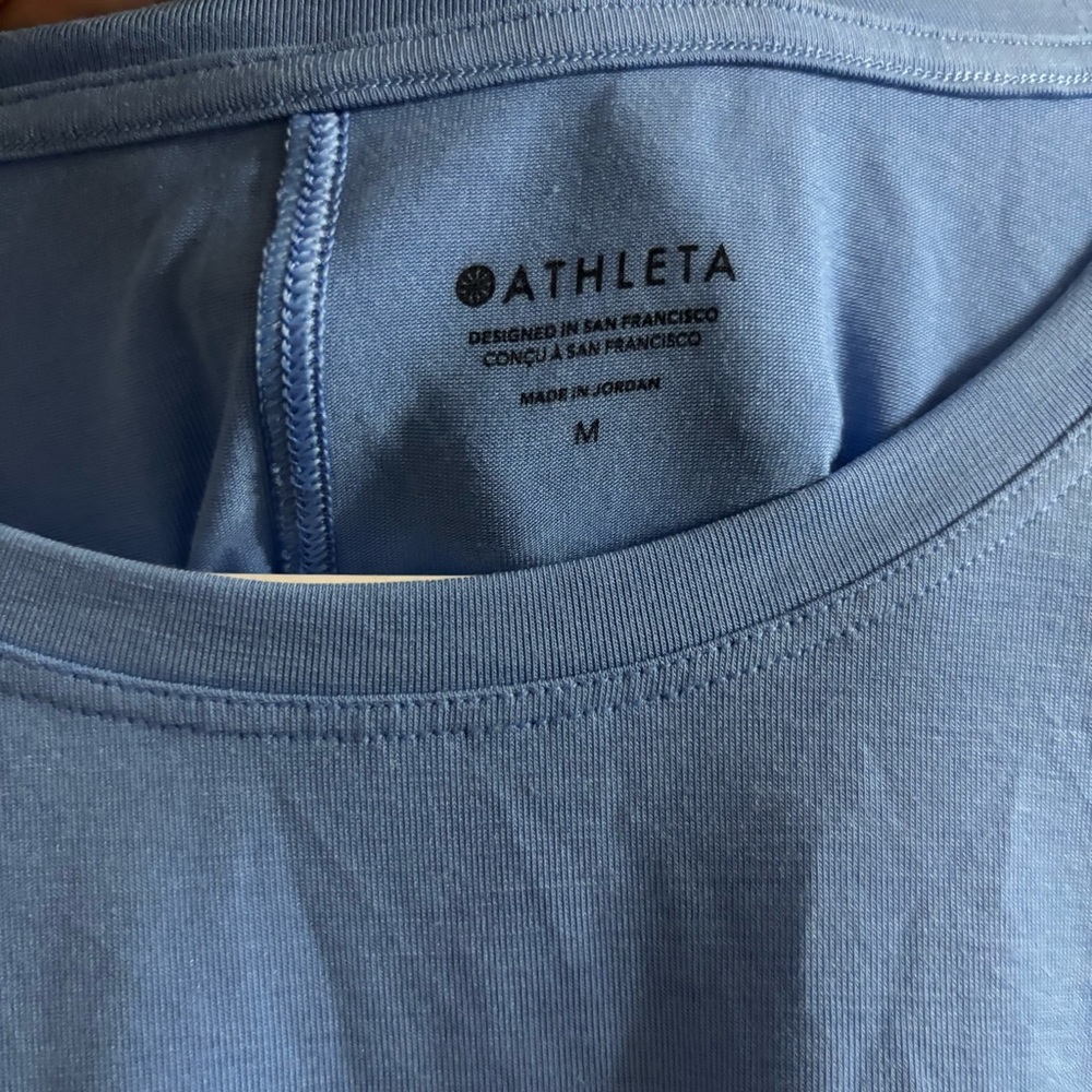 Athleta Blue Long Sleeve Tee - Picture 2 of 4